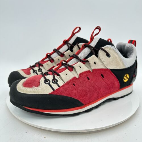 La Sportiva Frixion Men Size 12 B5 1632F Red Cream Climbing Approach Hiking Shoe