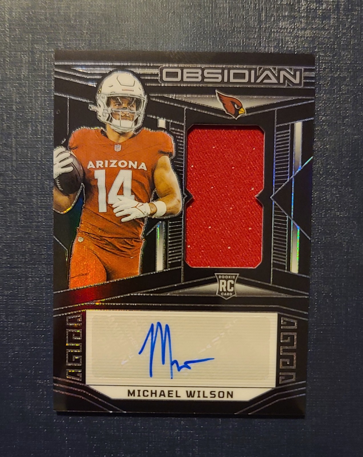 2023 Panini Obsidian - Rookie Jersey Autographs Michael Wilson #242 /199 (AU,...