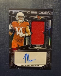 2023 Panini Obsidian - Rookie Jersey Autographs Michael Wilson #242 /199 (AU,...