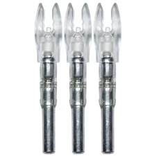 Nockturnal Fit Universal Size Strobing Blue and Green Lighted Nock 3-Pack