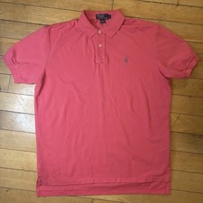 Polo Ralph Lauren Pink Short Sleeve Classic Fit 100 Cotton Polo Shirt Men's L