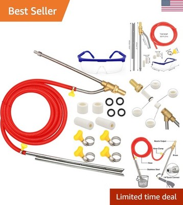 Complete 5000 PSI Wet Sandblaster Kit with Brass Nozzles and Accessories
