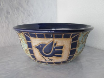 BEAUTIFUL VINTAGE MID-CENTURY MODERN BITOSSI ART POTTERY ITALY MIXING BOWL 9 
