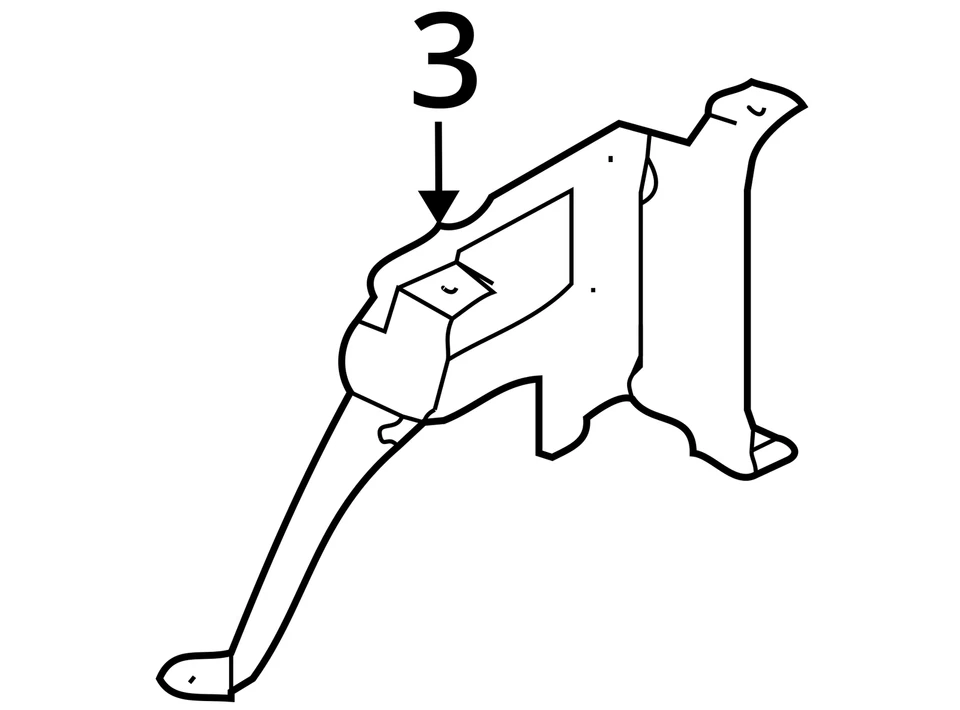 PARAGOLPES TRASERO CHRYSLER SOPORTE LATERAL 55234805AE NUEVO OEM 55234805AE Foto 3 de 3