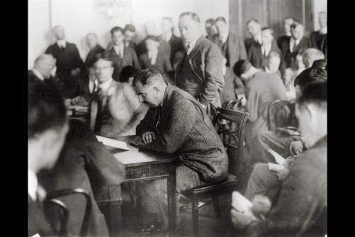 Edward B. McLean before Senate Committee investigating naval oil leases,1924