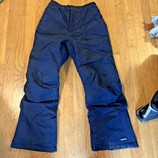 Lands End Kids Grow A Long Navy Blue Ski Snow Pants Size 10