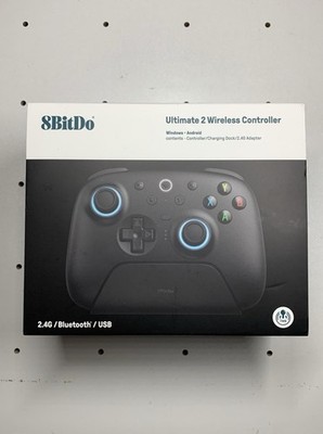 8BitDo Ultimate 2 Bluetooth Controller with Hall Effects + Charging Dock - Black