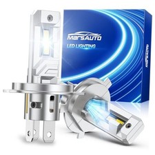 H4 Bulbs 60,000LM 1200 Brighter, 9003 H4 Fog Light with Plug H4/9003 M4 White