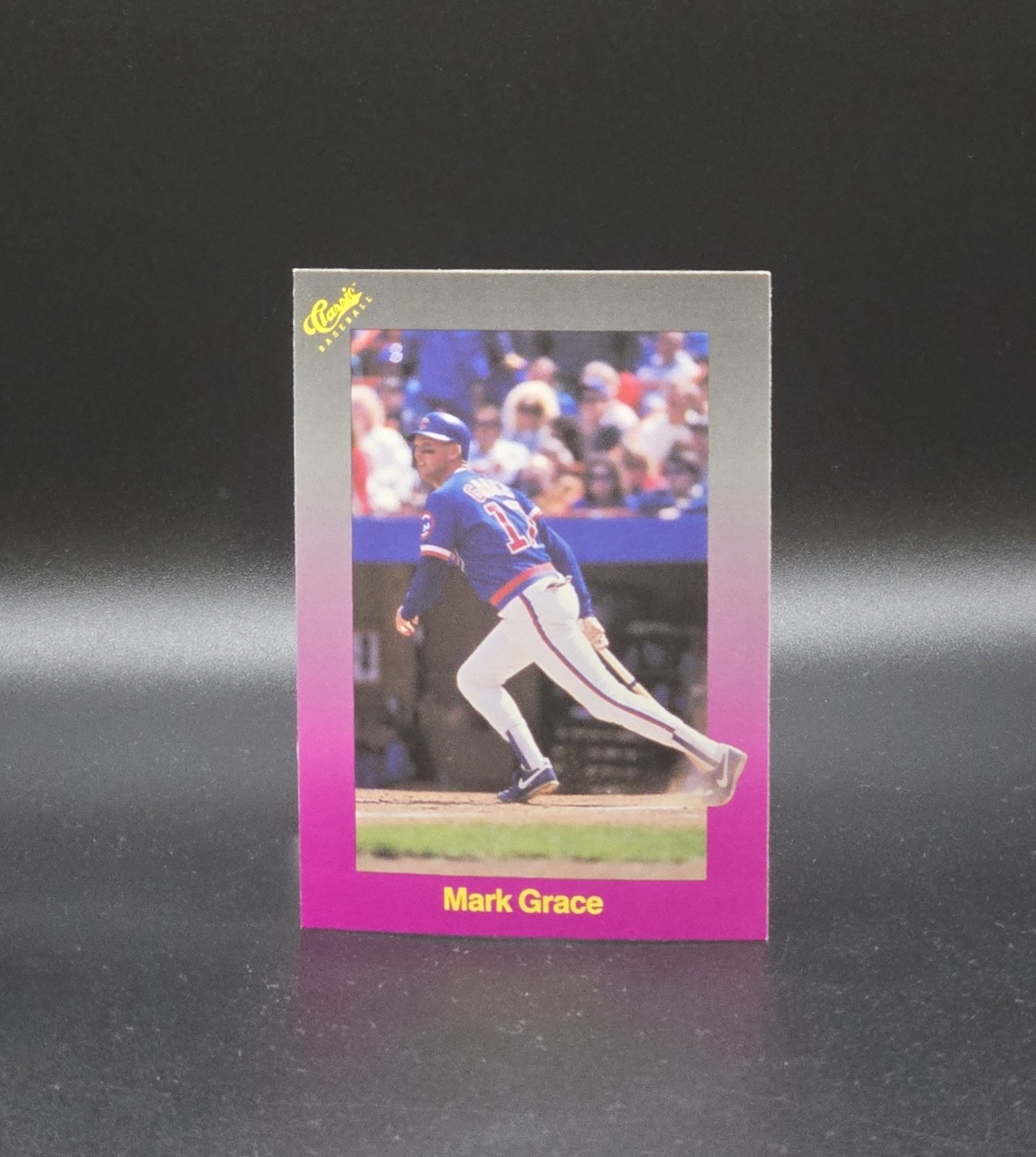 1989 Classic Update Travel Purple MARK GRACE Card #155 Chicago Cubs