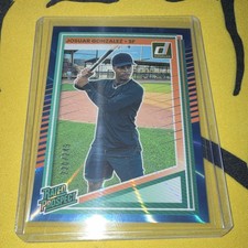 /249 Donruss 2025 Josuar Gonzalez Rated Prospects #178 Carolina Blue Lazer 