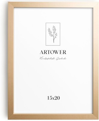 Artower  Bilderrahmen für 15 x 20 cm Natur Hell Holz Dünner Rahmen | Po