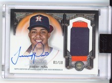 2023 TOPPS Dynasty Jeremy Pena Patch Auto /10 On Card Auto