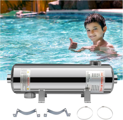 Swimming Pool Heat Exchanger, 304 Stainless Steel, Efficient and Durable, Ideal