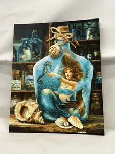 Schipper Paint by Number THE Mermaids FAIRY Painting 16 x 20 completed