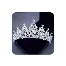 Silver Tiaras and Crowns for Women Crystal Headband for Silver Clear no comb 