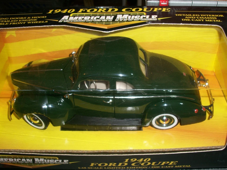 AMERICAN MUSCLE LIMITED EDITION  - DARK GREEN 1940 FORD COUPE - L@@K - Image 2 of 2