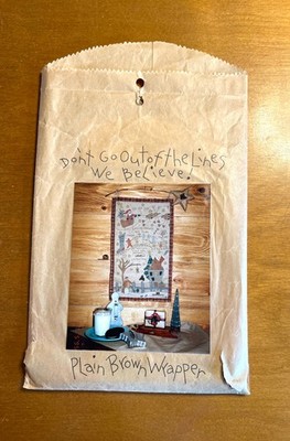 1995 'We Believe' Santa Wall Hanging Appliqué Pattern, Don't Go Out of the Lines