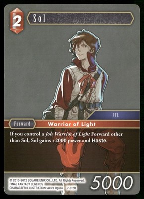 Sol 7-012H Opus VII NM Final Fantasy TCG