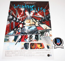 DIRECTOR RICHARD LINKLATER SIGNED 'WAKING LIFE' 12x18 MOVIE POSTER BECKETT COA