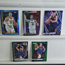 Nikola Jokic Parallel Lot Prizm Topps Chrome Refractor Nuggets MVP Blue Xfractor