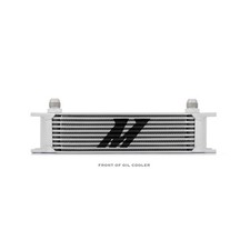 Mishimoto Engine Oil Cooler Universal Oil Cooler 10-row Silver Fits 2018-2021