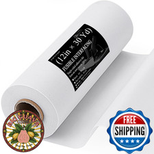 Medium Weight 12"X 30 Yards Fusible Interfacing for Sewing,Iron-On Non-Woven Int