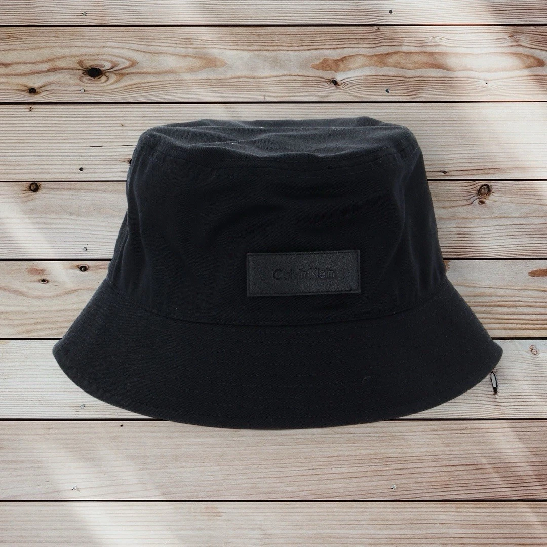 Calvin Klein Jeans CK Monogram Bucket Hat Black Reversible Festival One Size