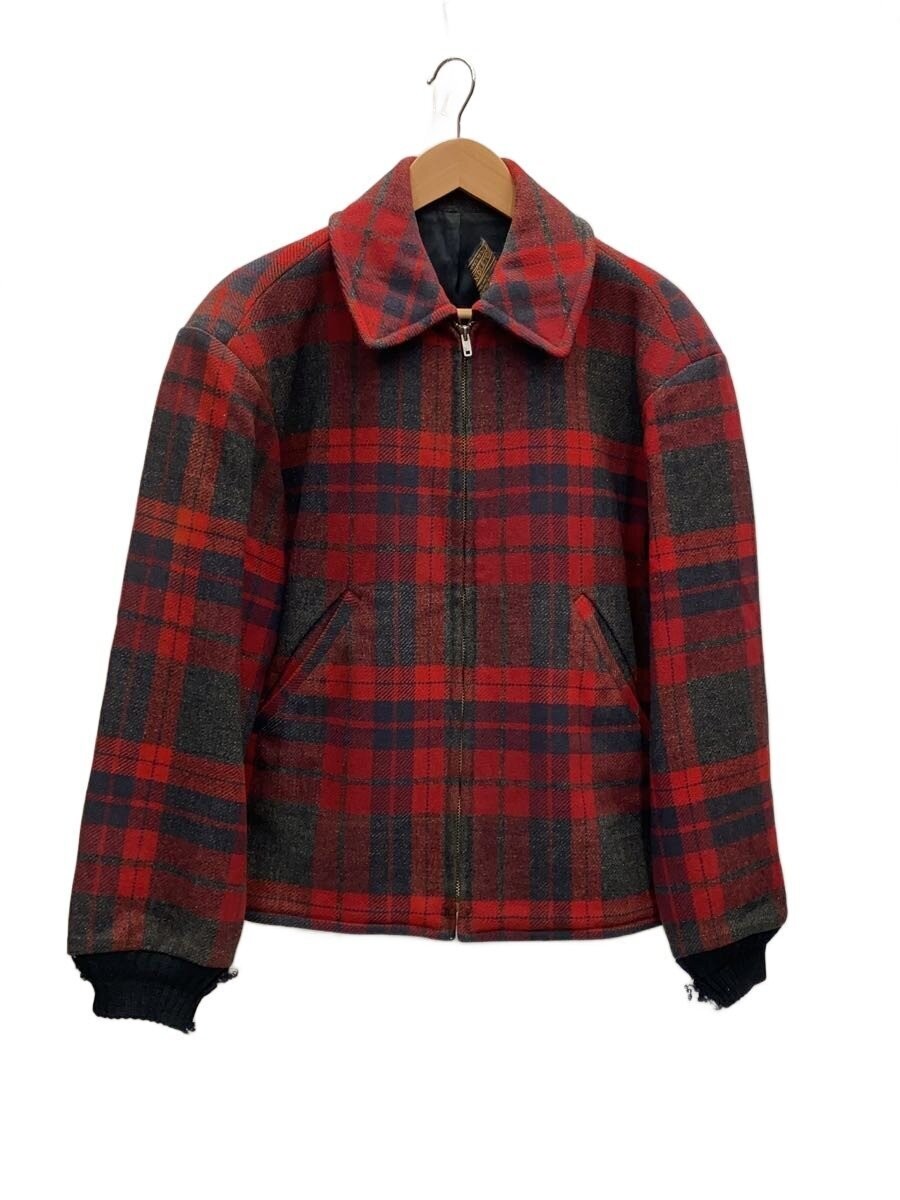 Pendleton Wool Blouson Red Check Jacket - image 1