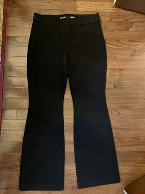 Old Navy Women's Pixie Flare High-Rise Pants Size 6 BlackStretch