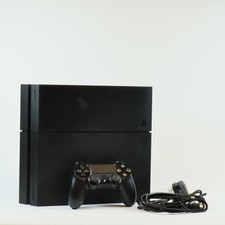 Sony PlayStation 4 PS4 500GB Jet Black Console, Controller & Wires Very Good 468