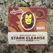 Dr. Squatch Natural Bar Soap Stark Cleanse (Iron Man) 5 oz.