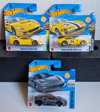 LOTTO LOT 3 HOT WHEELS FERRARI F40 LM COMPETIZIONE 365 GTB4 SF90 STRADALE MATTEL