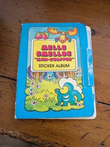 Vintage Mello Smello Mini Swapper Sticker Album Blue Hong Kong