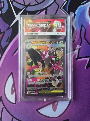 Mega Lopunny EX 128/094 - Phantasmal Flames - ACE 10 PERFECT SUBGRADES