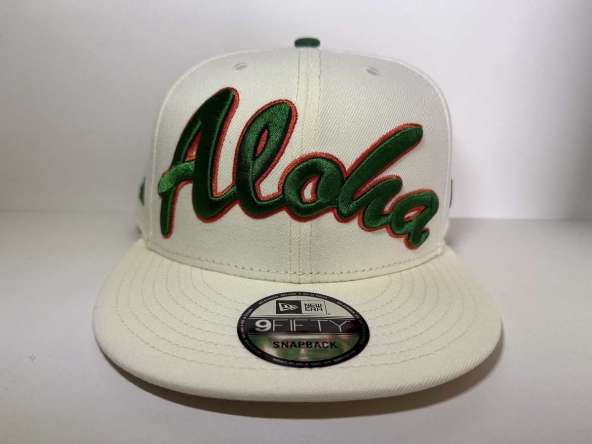 Fitted Hawaii New Era 9Fifty Chrome White Aloha SnapBack New Ds