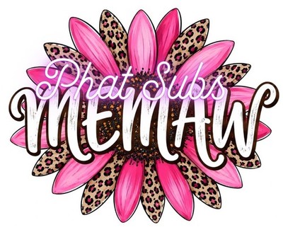 Sublimation Print Memaw Sunflower Pink Ready To Press Heat Transfer