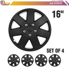 4x 16 Wheel Hub Caps Black For R16 Tires Rim All Makes Models Wheel Cover Kit 4x 16 Wheel Hub Caps Black For R16 Tires Rim All Makes Models Wheel Cover Kit