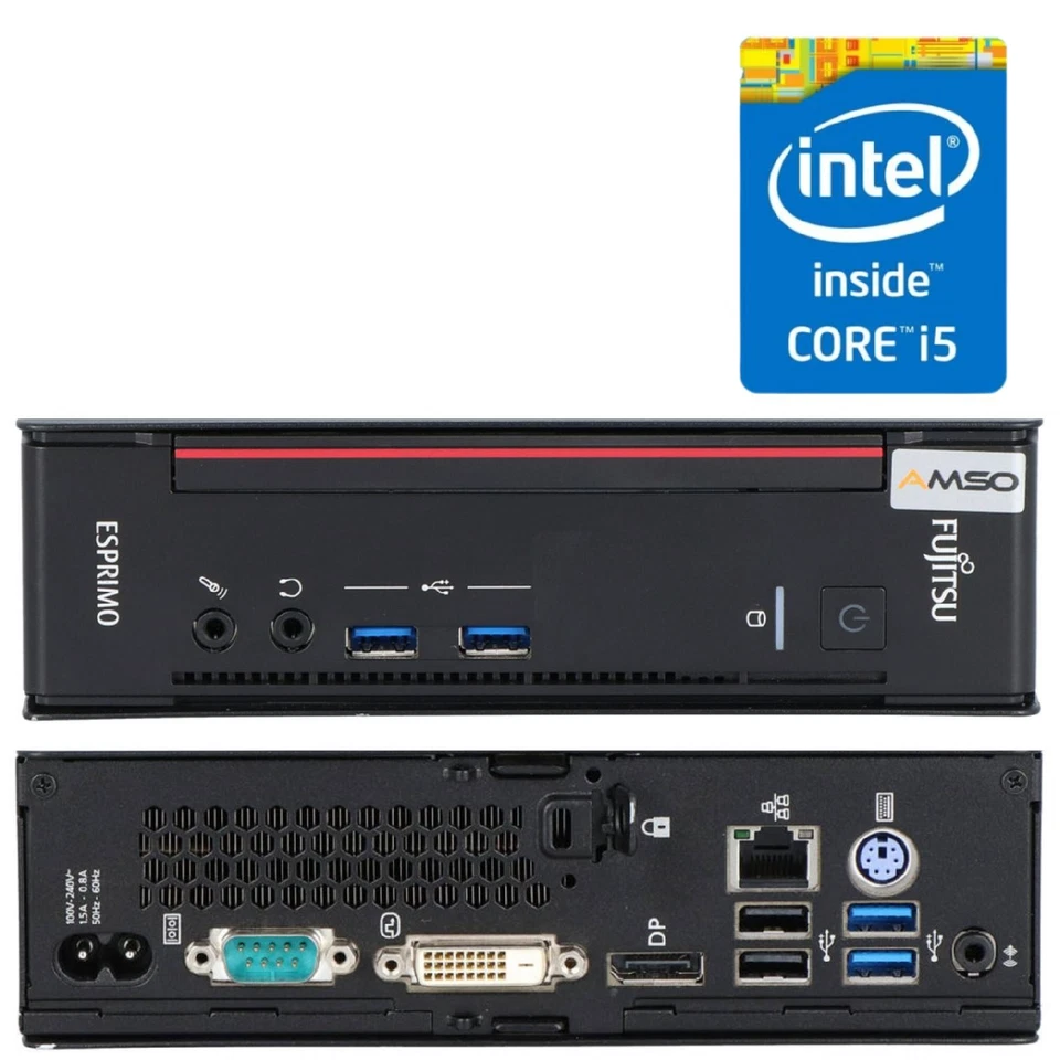 Fujitsu Esprimo Q556/2 mini PC i5-6500T 8/16/32GB - 0/256/512/1024GB Windows 10 - Immagine 2 di 4