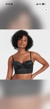Auden Black Underwire Longline Bustier New With Tags Size Large