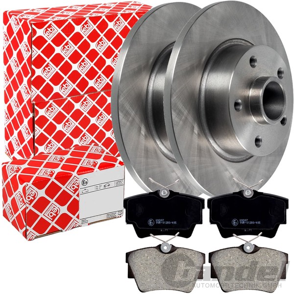 Febi Bremsscheiben Ø280Mm + BelÄGe Hinten Passend FüR Renault Trafic Opel Vivaro-image