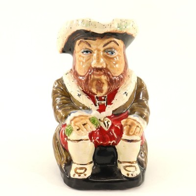 Royce Wood King Henry VIII Toby or Character Jug Mug 4.5'' Ceramic England Vtg