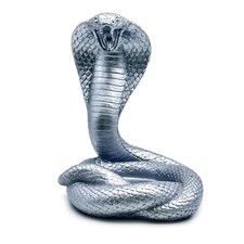 Hood Ornament Resin Chrome Painted King Cobra Snake Rat Rods Semibig Trucks