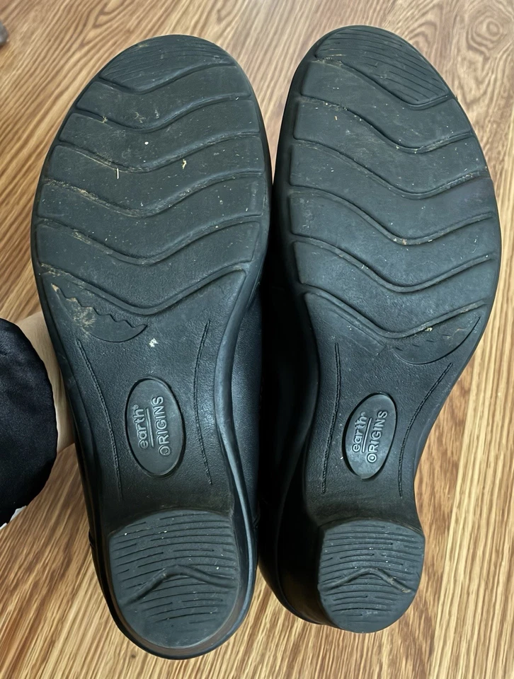 Earth Origins Zapatos Negros Cuñas Art Deco REBECCA DE COLECCIÓN 20s 30s Estilo 8.5 Foto 4 de 4