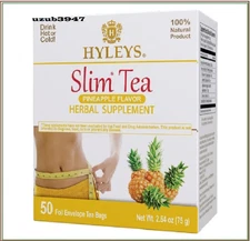 Hyleys Slim Tea Pineapple Detox Cleanse – 50 Herbal Tea Bags Weight Loss.