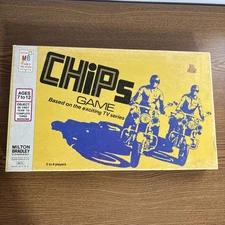 Vintage 1977 Chips TV Series Board Game Milton Bradley Company USA Complete