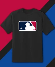 MLB Major League Baseball Logo T-shirt Sizes Youth-Adult 6XL FAST Ship!
