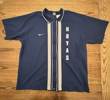 Vintage 90s Nike Team Men’s 2XL Georgetown University Basketball Warmup Jersey