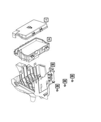 Genuine Mopar Power Distribution Center 68500274AA
