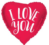 Herz Folienballon I Love You Rot 45Cm Ballon Liebe Hochzeit Antrag Valentinstag