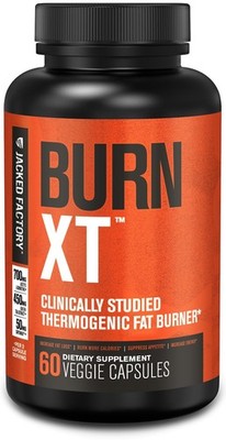 Jacked Factory Burn-XT Clinically Studied Fat Burner & Weight Loss Supplement...